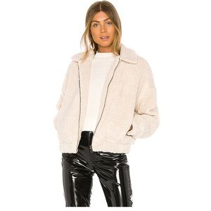Mindy Zip Sherpa Bomber Jacket